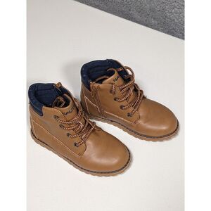 Nautica Kid's Shoes Toddler Boys Ankle Lace Up Boots in Brown Size US 9
